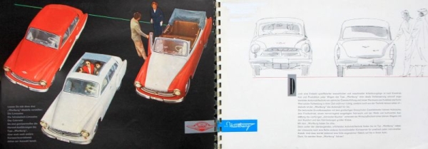 Wartburg Modelprogram 1958 Carbrochure (5444)